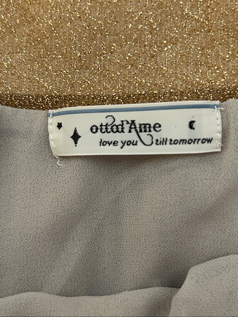 Ottod’Ame Italian Made Gold Lame’ Knife Pleat Midi Skirt. Size 2 - Picture 3 of 6